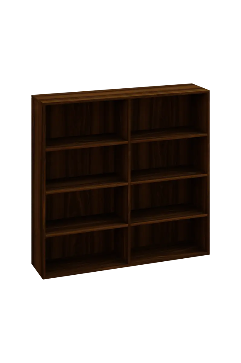 KNI 32 regál knihovnický, 1150X1200X300, ořech královský